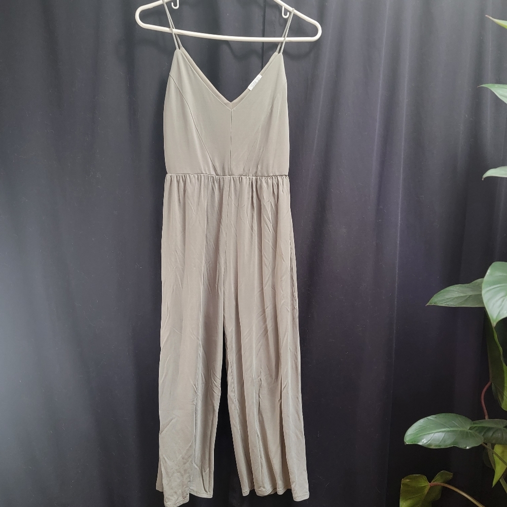 Light sage green pant romper